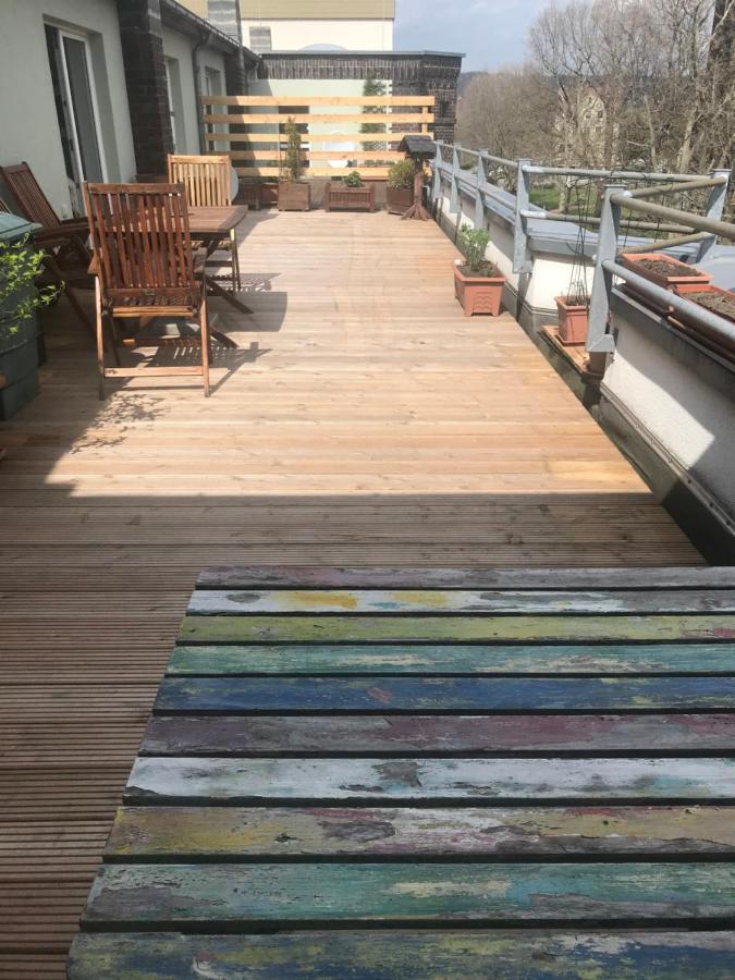 Dachterrassen Idylle Ueber Den Daechern Dresdens Exteriér fotografie
